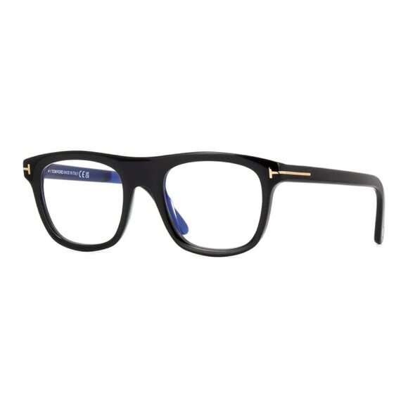 NEW TOM FORD EYEGLASSES BLACK MEN SQUARE EYEWEAR - Picture 1 of 3